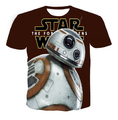 3D Star Wars T Shirts BB8 Printed